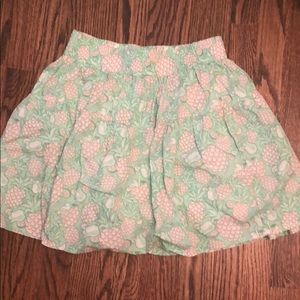 Pink and green pineapple skirt